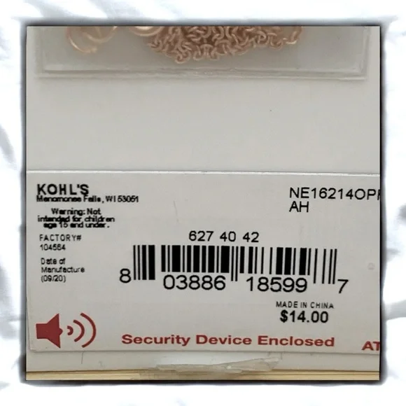 Signed LC Lauren Conrad Gold Plated Moon & Stars Pendant Necklace - Picture 4 of 6